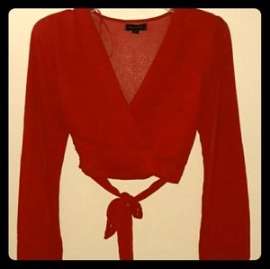 Red blouse